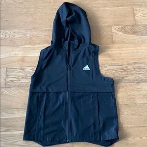 Adidas zip up hooded vest